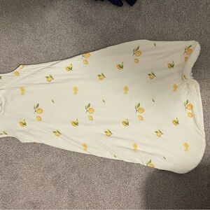 Lemon Print Sleeveless Dress